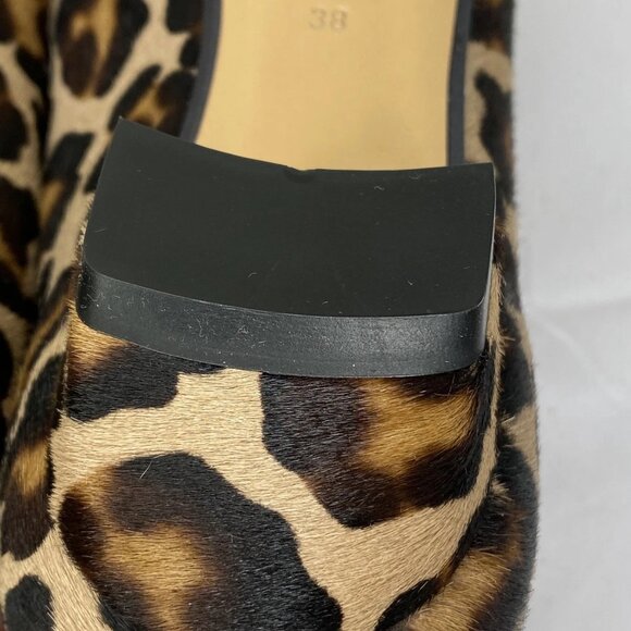 NEW DIAN. Womens Pumps Leopard Print Size 7.5 Brussel Piped Bow Low Heel - Picture 6 of 11